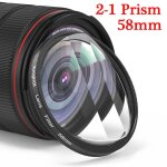 Knpackage - kalidoscope avec filtre d'objectif d'appareil photo, prisme color, 58mm, adapt pour il, ...