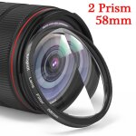 Knpackage - kalidoscope avec filtre d'objectif d'appareil photo, prisme color, 58mm, adapt pour il, ...