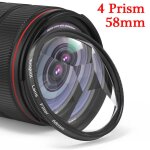 Knpackage - kalidoscope avec filtre d'objectif d'appareil photo, prisme color, 58mm, adapt pour il, ...