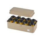 Kodak film case (120 / 135) - bo�tier compact en acier pour 8 rouleaux de film 120 ou 10 rouleaux de ...