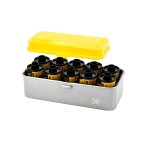 Kodak film case (120 / 135) - bo�tier compact en acier pour 8 rouleaux de film 120 ou 10 rouleaux de ...