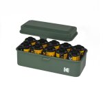 Kodak film case (120 / 135) - bo�tier compact en acier pour 8 rouleaux de film 120 ou 10 rouleaux de ...