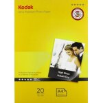 Kodak - papier photo ultra premium ultra brillant, a4 (21x29cm), 280g, x20