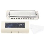 Kongsheng am - 20d phosphore bronze roseau 10 trou 20 ton blues harmonica dans la tonalité de c (blanc) ... Kongsheng am - 20d phosphore bronze roseau 10 trou 20 ton blues harmonica dans la tonalité de c (blanc) ...
