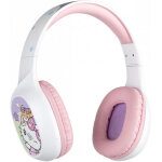 Konix hello kitty casque sans fil et filaire arceau appels / musique bluetooth blanc et rose