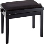 Konig & meyer 13900 banquette piano noir mat avec assise en velours noir Konig & meyer 13900 banquette piano noir mat avec assise en velours noir