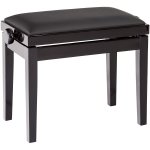 Konig & meyer 13911 banquette piano noir brillant avec assise en ska� noir