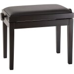 Konig & meyer 13970 banquette piano noir mat avec assise similicuir