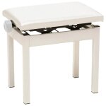 Korg pc - 300wh - banquette piano - coloris blanc - hauteur r�glable: 440 a 520 mm