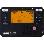 Korg tm - 70c - bk - accordeur / mtronome tm70t + micro pince cm400 - noir