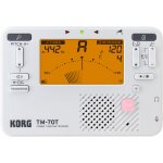Korg tm - 70t - wh - accordeur / mtronome tm70t - blanc