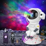 Kuwl - projecteur ciel etoil astronaute avec bluetooth, minuterie et tlcommande, projecteur de ciel ...
