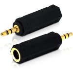 Kyaoayo - 2 pices 3, 5 mm vers pr 6, 35 mm - adaptateur stro de pr audio de 1 / 8 a 1 / 4 pouce - ...