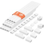 Kyaoayo - 4, 8 m goulotte cable, goulotte electrique pour cbles, cache fil, cache cable pour cacher ...