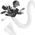 Kyaoayo - 6m manchon de cache câble, 25 - 32mm réglable gaine câble tressée, extensible gaine range cable ... Kyaoayo - 6m manchon de cache câble, 25 - 32mm réglable gaine câble tressée, extensible gaine range cable ...