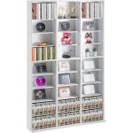 Kyaoayo - armoire de rangement cd / dvd, rglable avec 27 compartiments, etagre a dvd a 9 couches pour ...