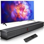 Kyaoayo - barres de son tv, bluetooth 5. 4 enceinte pour tv, 2, 0 canaux avec caisson de basses, systme ...
