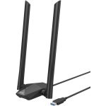 Kyaoayo - cl wifi 6 usb puissante, ax1800 mbps adaptateur usb wifi longue porte antenne a gain elev, ...