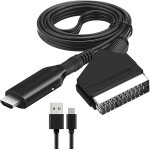Kyaoayo - convertisseur pritel vers hdmi, 1080p / 720p adaptateur audio vido pritel tout en un vers ...