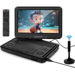 Kyaoayo - lecteur dvd portable 10, 1 pouces, tv intgre dvb - t2 avec ecran led pivotant et / usb / ...