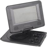 Kyaoayo - lecteur dvd portable avec grand ecran pivotant, lecteur dvd mobile 806 1500 mah rechargeable, ...