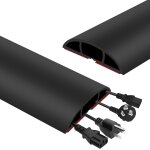 Kyaoayo - passe câble sol du léger, 2m 22 * 22 * 5. 1cm pas plancher, goulotte protection des fils avec ... Kyaoayo - passe câble sol du léger, 2m 22 * 22 * 5. 1cm pas plancher, goulotte protection des fils avec ...