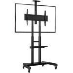 Kyaoayo - pied pivotant et réglable en hauteur de 55 a 80 pouces chariot tv meuble télé support avec ... Kyaoayo - pied pivotant et réglable en hauteur de 55 a 80 pouces chariot tv meuble télé support avec ...