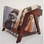 Kyaoayo - porte - disque vinyle en bambou - design elégant - capacité de 80 disques de 30, 5 cm - pour ... Kyaoayo - porte - disque vinyle en bambou - design elégant - capacité de 80 disques de 30, 5 cm - pour ...