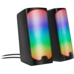 Kyaoayo - tonos rgb gaming pc speaker bluetooth - haut parleurs pc gamer rgb pour le jeu, connexion jack ...
