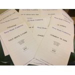 Kyo ensemble de 9 partitions chant piano accords en feuillet