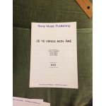 Kyo je te vends mon ame partition feuillet chant piano accords sony music publishing