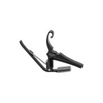 Kyser kg6bca - capodastre quick - change guitare acoustique - black chrome