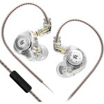 Kz edx pro ecouteurs intra - auriculaires avec microphone, couteurs kz iem avec double son stro hifi ...