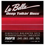 Labella 760fs - jeu de cordes basse electrique deep talkin' bass flats - 45 - 105 Labella 760fs - jeu de cordes basse electrique deep talkin' bass flats - 45 - 105