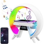 Lampe de chevet avec fonction de charge, lampe de table intelligente, 13 modes lampe de chevet led, lampe ...