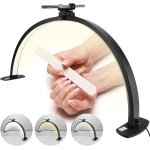 Lampe demi lune, lampe cils professionnel, lampe extension de cils pliable, a intensit variable led ...