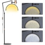 Lampe extension de cils, lampe demi lune led rglable a 360 3000k - 6000k lampadaire led pour les tatoueurs, ...