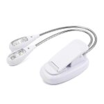 Lampe de livre usb / batterie clip sur la lumire, parfait pour lecteur, pupitre