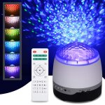 Lampe projecteur etoile vague bluetooth musique projecteur eau ondulation veilleuse
