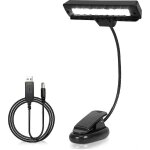 Lampe de pupitre, lampe de piano a pince, lumire d'orchestre 10 led, edition de lampe de soin des yeux ...