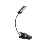 Lampe de pupitre portable rechargeable a deux ttes, lampe de pupitre a clipser, lampe de livre de soins ...