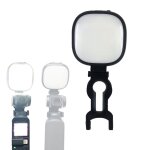 Lampe de remplissage led rglable 5600k / 3200k + adaptateur de pince de support pour dji osmo pocket, ...