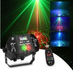 Lampe de sc�ne avec t�l�commande, 60 modes rgb, lumi�re disco contr�l�e par musique et stroboscope, boule ...