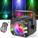 Lampe de scne 3 en 1 avec tlcommande, boule disco avec stroboscope, lumire de fte dj led a commande ...