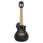 Lanikai qm - bkcec - ukul�l� concert electro - acoustique erable pommel� - black stain brillant ( + etui) ...