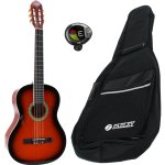 Lapaz 002 sb guitare classique format 4 / 4 sunburst + housse + accordeur