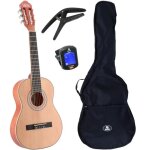 Lapaz c30n guitare classique format 3 / 4 natural + housse + accessoires