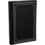 Large 6x4 deluxe housse rembourrée bookbound slip in memo album photo pour 300 photos - noir Large 6x4 deluxe housse rembourrée bookbound slip in memo album photo pour 300 photos - noir
