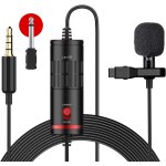 Lav - s6 micro cravate, clip on lapel microphone camra smartphone 3. 5mm omnidirectionnel audio condensateur ...