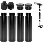Lbgwp60 - lot de 4 extension de pied de micro, 4 pcs adaptateurs filetés pour microphone (3 / 8 femelle ... Lbgwp60 - lot de 4 extension de pied de micro, 4 pcs adaptateurs filetés pour microphone (3 / 8 femelle ...